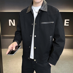 店主风夹克男2025秋季新款水洗棉休闲外套男上衣B317/5509/P145图片