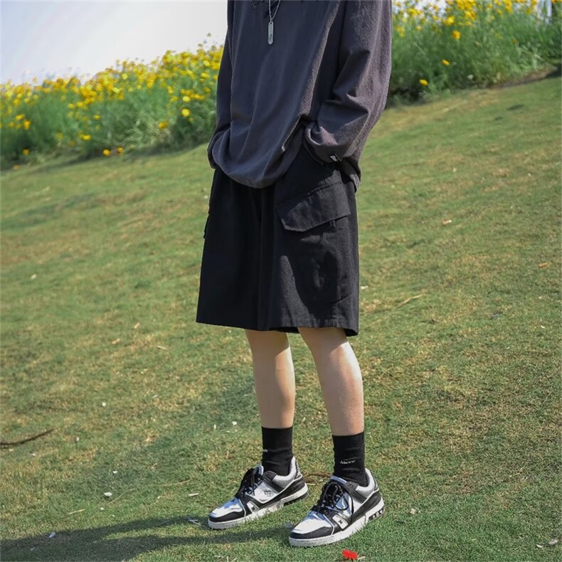 日系复古短裤男夏季美式休闲工装裤子高街ins潮牌五分裤DM10-P33,男装牛仔裤,星座1008-1