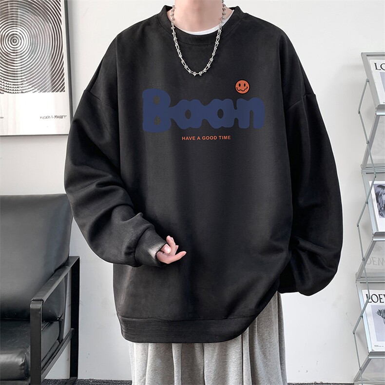 麂皮绒卫衣男大码重磅长袖t恤男JW81406-P35,男装卫衣,电商A040