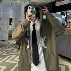 WY05-P36纯色华夫格连帽卫衣，男装卫衣，星座1501-1