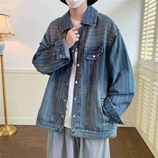 小众美式覆古字母刺绣多口袋工装牛仔裤男女宽松阔腿弯刀裤，男装牛仔裤，星座813-3