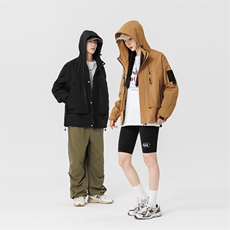 春款现货中性风三防户外夹克男连帽冲锋衣外套DSA157B-J127-P65，男装夹克，电商A157B
