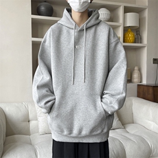 秋冬新款高街ins百搭宽松上衣美式复古潮牌连帽卫衣男W8009-P36，男装卫衣，星座512-4