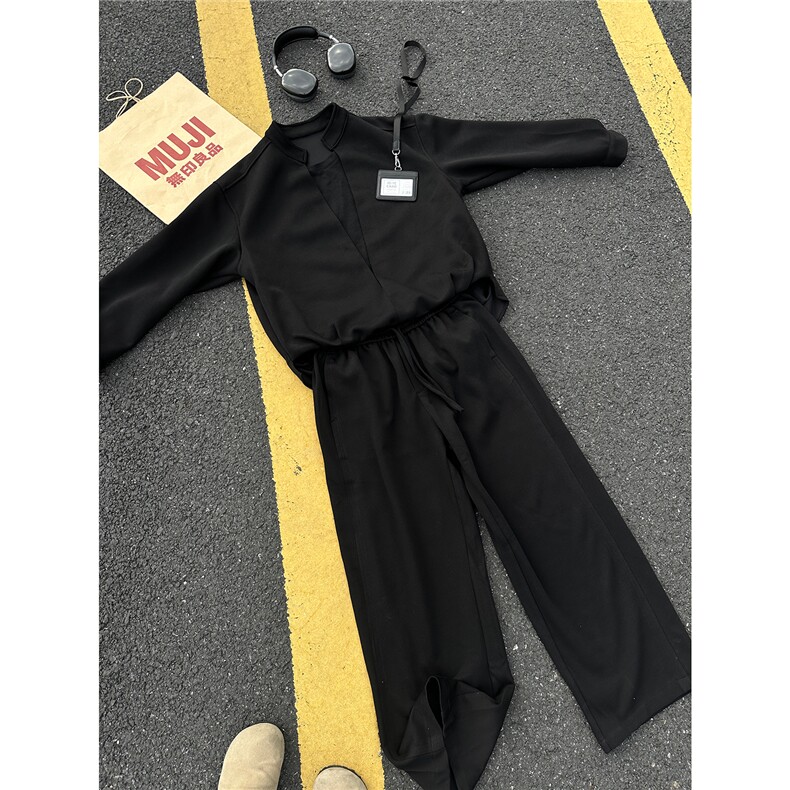 假两件层次感立领外套痞帅运动套装LW607特P48控88LK507特P38控78,男装休闲套装,电商B215