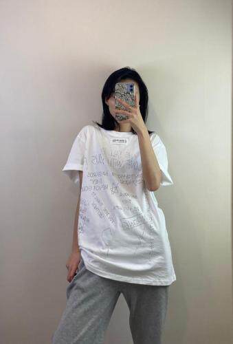 夏季新款大版烫钻T图片