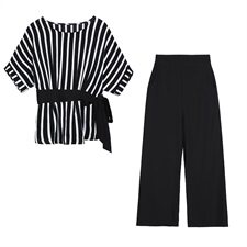 套装/套裙宽松柔软潮流个性简约两件套舒适2022年夏季25-35周岁，女装套装/套裙，时尚俏佳人