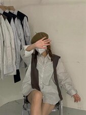 韩系披肩衬衫，女装衬衫，i-D Sisters