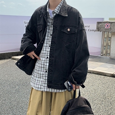 痞帅牛仔外套男款潮牌秋冬款百搭褂子帅气vibe设计感美式外衣夹克，男装夹克，星座505-2（原电商A260-1)