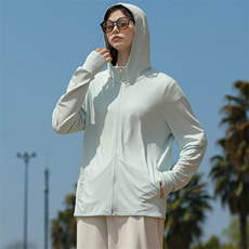 2023夏款潮凉感时尚防晒衣防紫外线面料纯色连帽外套女2088-P40，男装防晒衣，电商A441-1