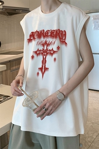 量大优可提供视频2024夏美式麂皮绒背心HD019-1-BP2457-P18图片