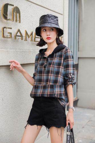 春装新款麻料衬衫，女装衬衫，依伊贝诺