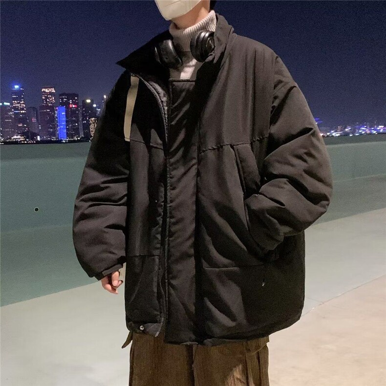 【有货】D512-P78日系复古棉衣夹克男立领外套秋冬宽松工装棉服,男装棉衣,星座603-2
