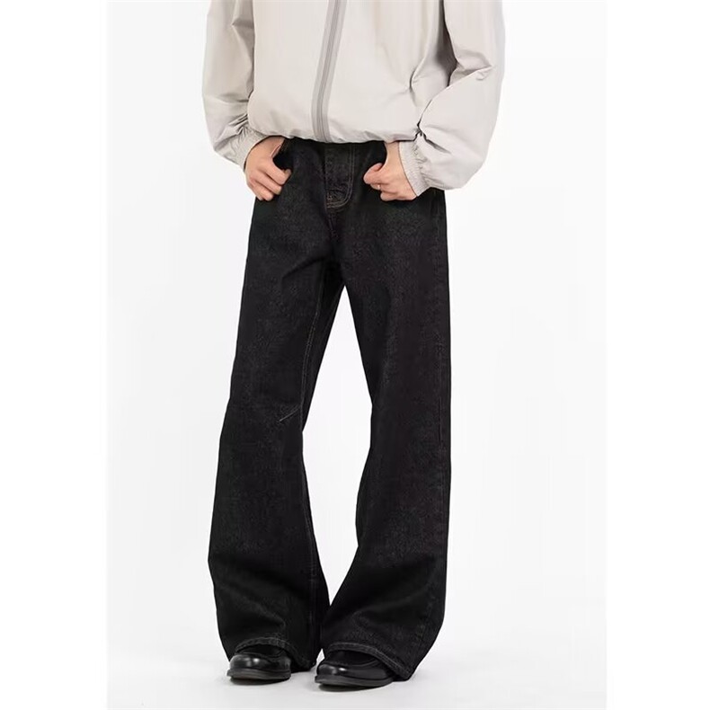 原牛不掉色高质量牛仔裤高级感痞帅弯刀裤网图K3083-P39，男装牛仔裤，星座1105