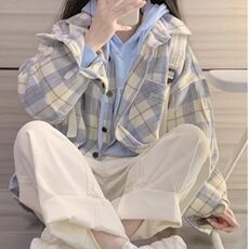 TC661-p45衬衫上衣女夏季新款学院风设计感小众宽松衬衣外套，女装衬衫，星座617A-2