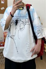 夏季短袖t恤衫男潮流港风印花t恤A210-A8310-P35-控48，男装T恤，星座210-3