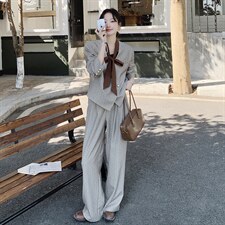 春现设计感御姐盐系西装两件套B190-5015-P170-K238，女装套装/套裙，2B190