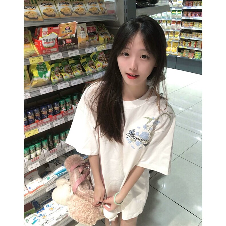万针全刺绣解构设计260克重磅双纱纯棉高品质美式高街短袖T恤特35,男装T恤,电商A486-1