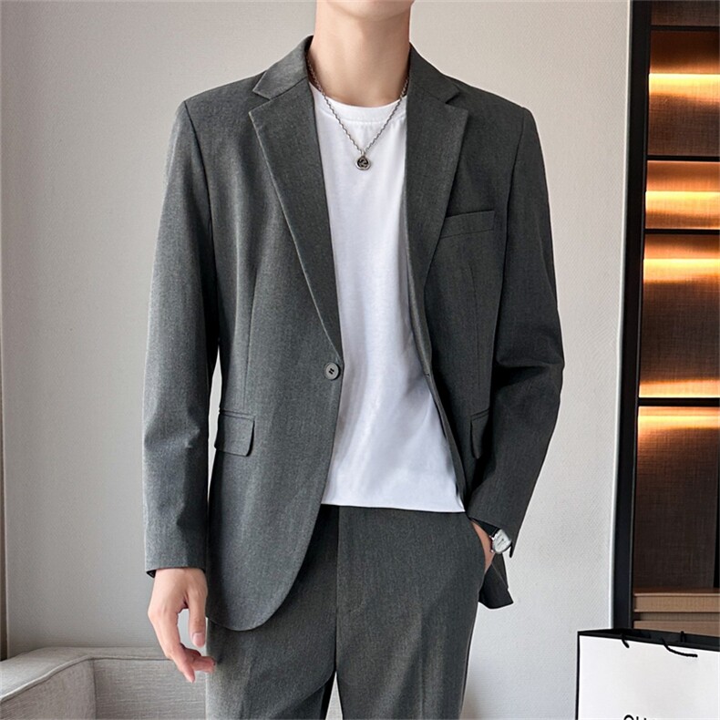 休闲西服男青年韩版潮流痞帅气小西装上衣港风潮牌轻商务单西外套，男装西服，星座505-2（原电商A260-1)