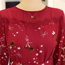 2021年春季宽松休闲时尚韩版百搭纯色潮流气质街头显瘦修身，女装蕾丝衫/雪纺衫，安之芮娜