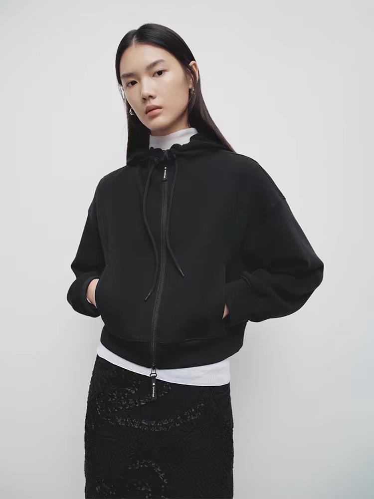 短款淡人连帽领外套女25美式上衣,女装短外套,泰合衣坊