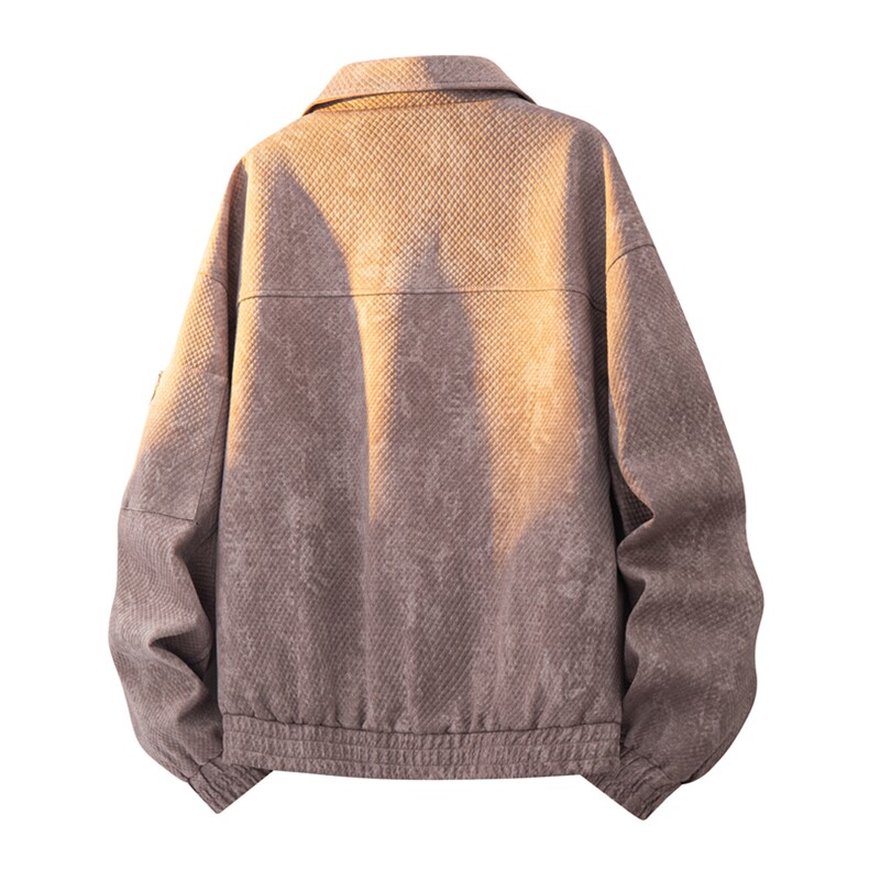 美式重磅高品质夹克假两件开衫外套SY8821特P78控158大码4-8XL+5,男装夹克,星座610B-1