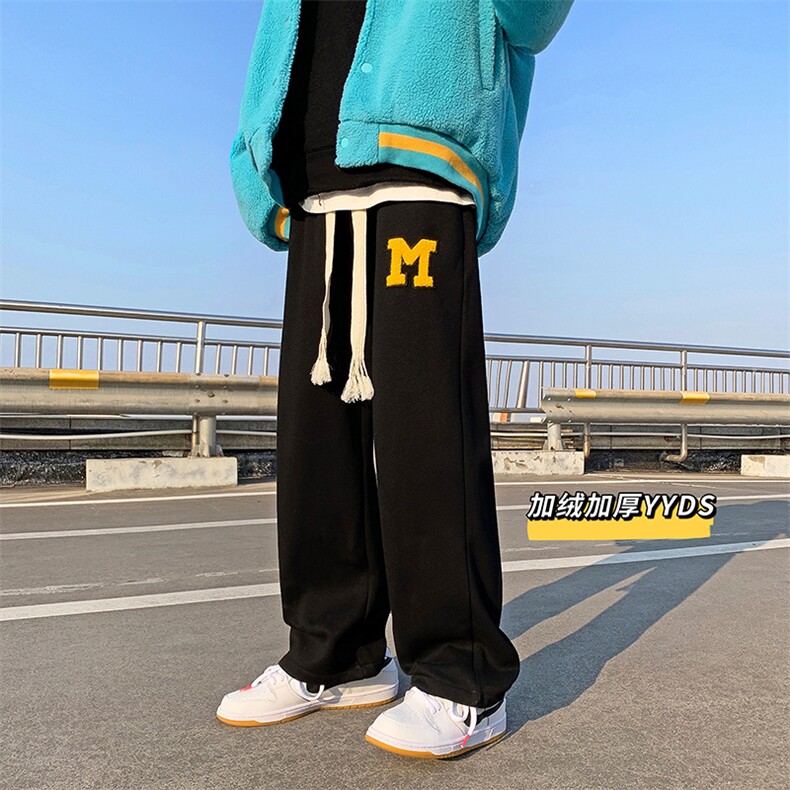 2024秋季新款宽松运动束脚休闲裤男227-2*K272*P50加绒P55控68，男装休闲裤，星座227-2