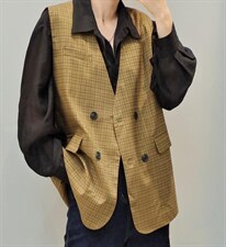 【现货]】秋季新款韩版休闲风西装马甲，女装西装，那简