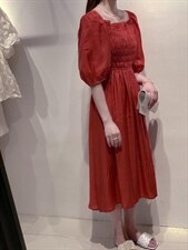 收腰连衣裙，女装连衣裙，驿谷