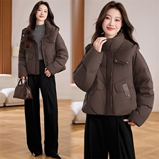 2025冬季新款简约时尚连帽羽绒服，女装羽绒服，阿丹