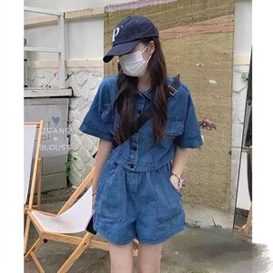 牛仔套装,女装职业装,肆尔