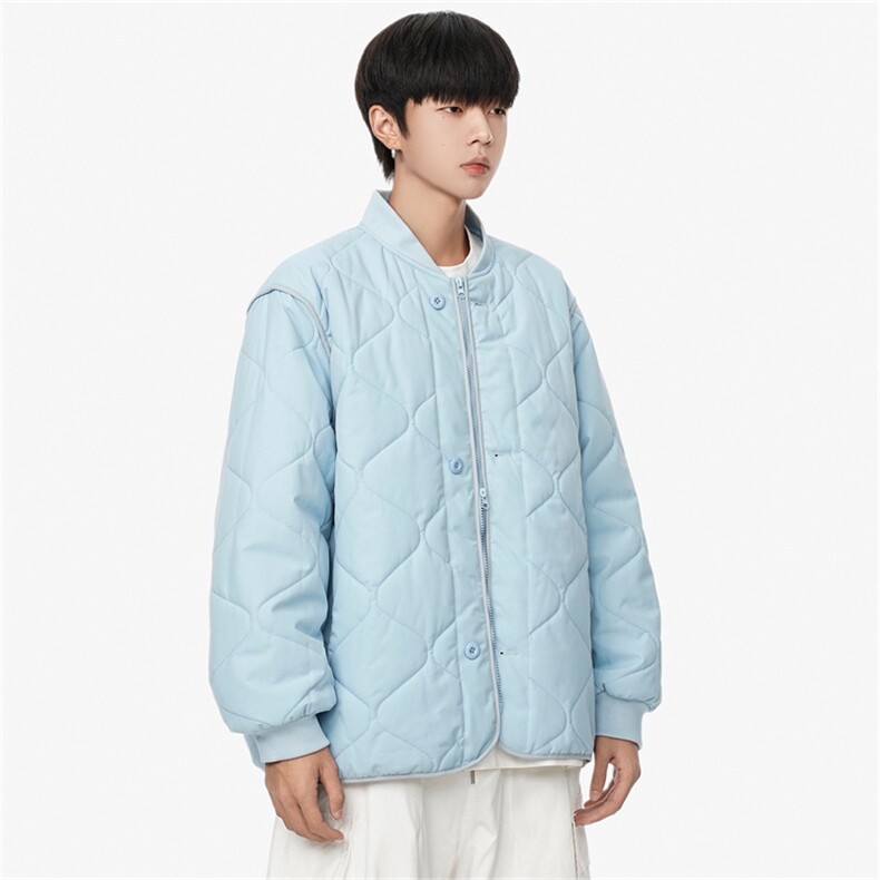 1506/M6081/P80冬季情侣棉衣薄款立领棉服男葫芦格棉袄外套1,男装棉衣,星座1506