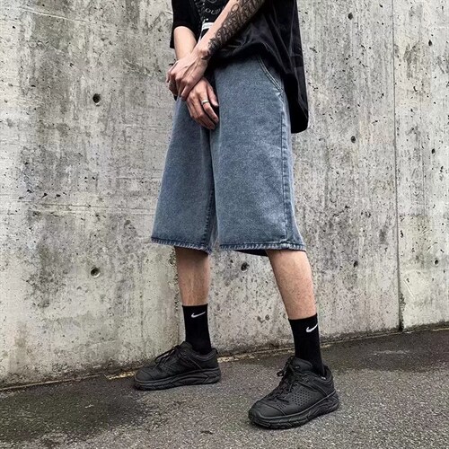 牛仔裤男牛仔短裤K005P35图片