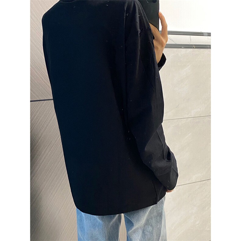 cleanfit白色高级感长袖T恤男款春秋季高级感少年感美式内搭打底,男装T恤,电商A486-1
