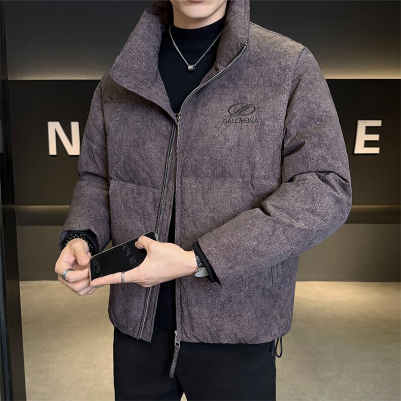 标90男休闲立领羽绒服图案面包服外套上衣A329-YR2567-P255,男装羽绒服,电商A329