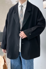 2024春季小西装西服外套男ins上衣英伦单西宽松休闲A071-X06-P85，男装西服，电商A071