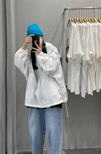 夏季新款 彩色连帽防晒衣图片
