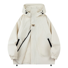 现货防水防风美式冲锋衣外套宽松大码男士连帽工装夹克JK988-P75，男装夹克，电商A006