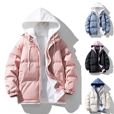 2025冬季新款加厚款假两件棉衣大码宽松棉袄XZ102A-4-22091-P95，男装棉衣，星座211-2