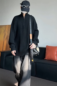立领毛衣男针织衫上衣内搭打底衫KD653-P55图片