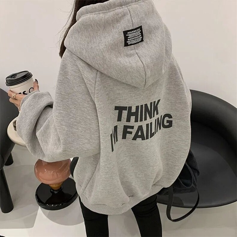 5632-P45韩版ins超火oversize宽松连帽卫衣外套薄款/加绒,女装短外套,星座617A-2