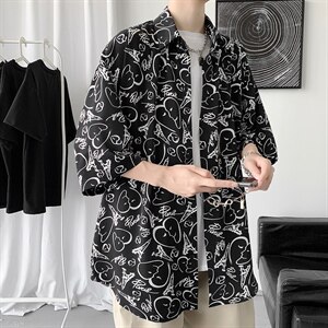 青少年短袖t恤潮2024新夏季ins港风宽松潮流衣服A161-2-CT508-P45图片