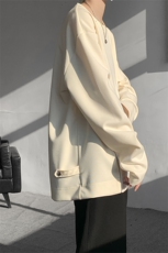 高品质原创反光条未来感潮男打底美式潮男休闲高街卫衣打底衫P55，男装卫衣，电商B319