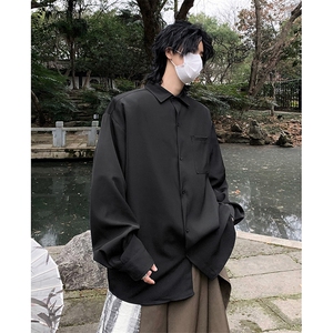 秋季2025新款风衬衫 C2339-TP4568 垂感免烫长袖翻领男上衣图片