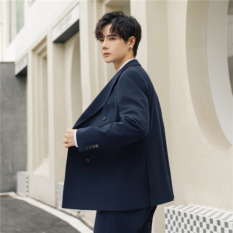 休闲西服男士套装春秋高级感韩版修身潮流西装外套男款9013-p230,男装西服,电商A355（原A415）