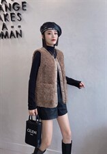 皮毛马甲，女装马甲，嫣然贝阁