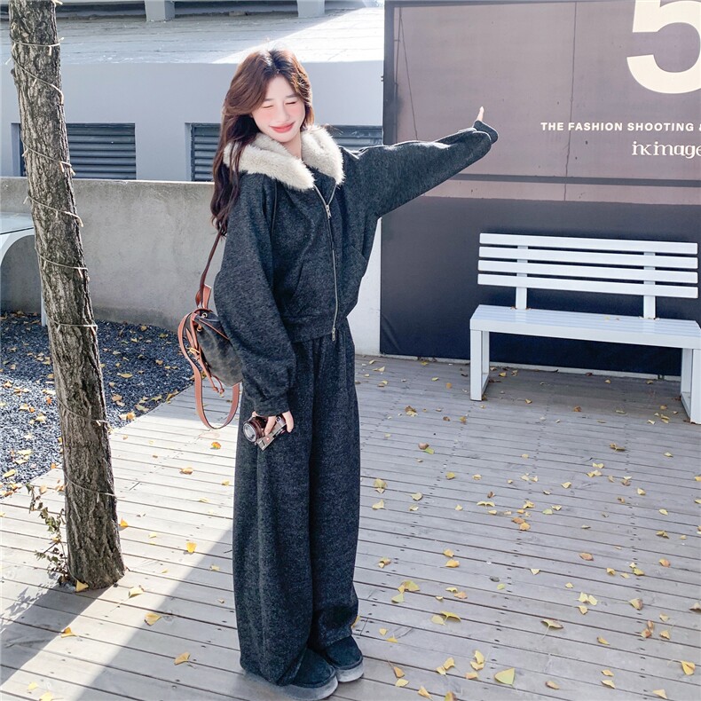 好数据大货毛绒内胆加厚过冬套装196-8196-P245控368,女装套装/套裙,2C196