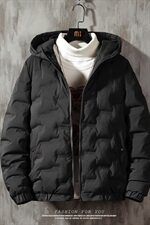 2020冬季新款日系大码加厚休闲保暖棉衣连帽外套男M733-P85，男装棉衣，电商A001