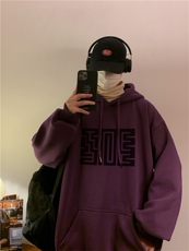 潮流宽松ins休闲男连帽卫衣D325-WY2307-薄款P55厚款P65，男装卫衣，电商D325