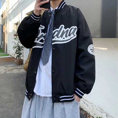 春秋外套男ins棒球服韩版潮流潮牌情侣学生港风百搭夹克HY052-p65，男装夹克，星座1008-2