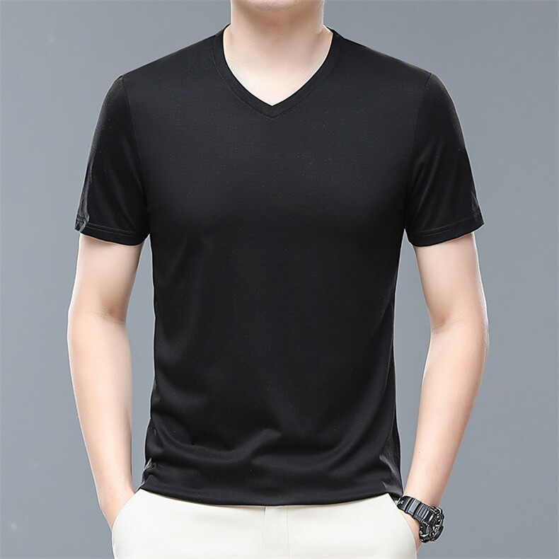 BJ101023201男士2023年夏季新款百搭T恤男短袖商务休闲体恤男P37,男装T恤,电商B360